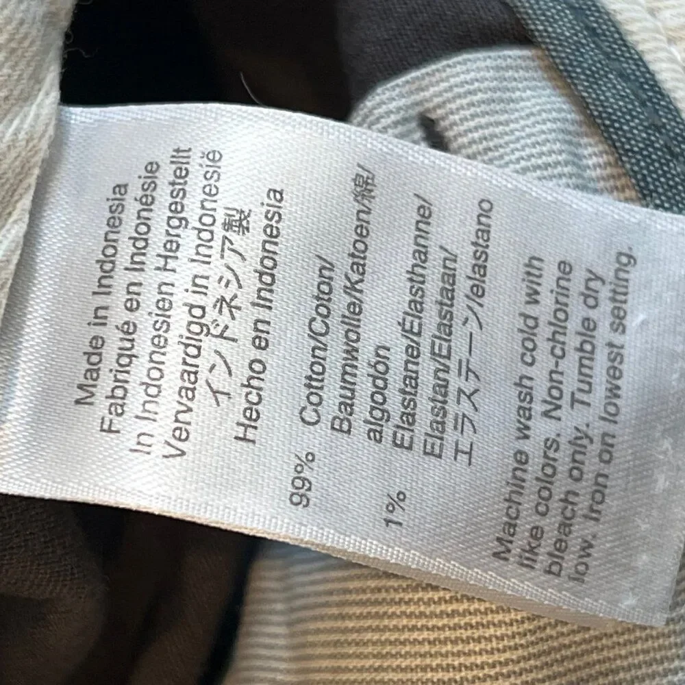 J.Crew Pants Men 36x30.5 Charcoal Gray Cotton Slim-Fit Stretch Chino Pants